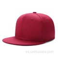 Sombrero de acrílico liso snapback